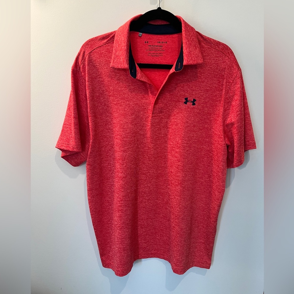 Men's Large Orange Golf Polo